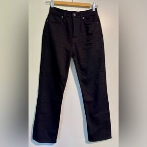 Reformation Cynthia High Rise Straight Cropped Buttonfly Jeans Size 24 EUC